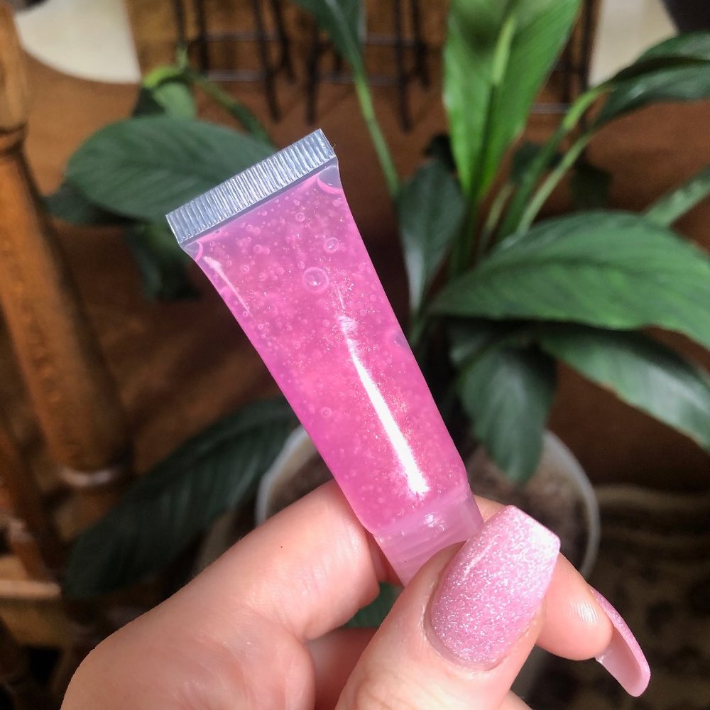 Custom Watermelon Flavored Glitter Lip Gloss